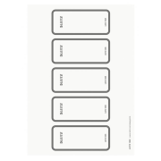 Chrbtový štítok potláčatelné samolepiaci pre zakladače WOW