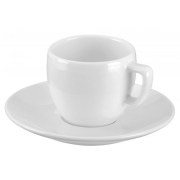 Šálky s podšálkami CREMA na espresso 75ml 6ks