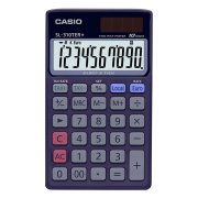 Casio Kalkulačka SL 310 TER+, modrá, vrecková, desaťmiestna, duálne napájanie