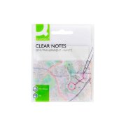 Samolepiaci bloček Q-CONNECT priehľadný 76x76mm 50 l