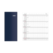 Diár vreckový Torino dvojtýždňový 8,5 x 15,4cm modrý 2026