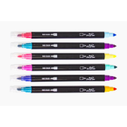 Školské fixky DONAU s funkciou zmeny farby, mix farieb, 6 ks